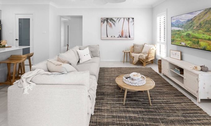 South West Rocks House | Pet-Friendly Spoondrift: Steps from the Beach & Ocean Views