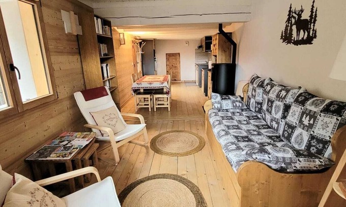La Giettaz Apartment | Mountain Getaway: Gîte in Renovated Savoyard Farmhouse