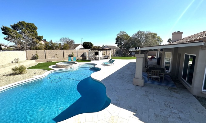 Glendale House | Family-Friendly Retreat with Pool, Spa & Game Amenities