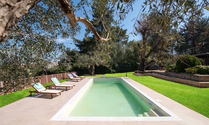 Dassia Villa | Spyrelia Villa by Konnect, with Private Pool & Outdoor Hot Tub