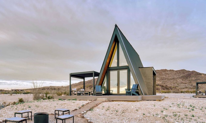 Study Butte-Terlingua Cabin | Stardust Big Bend A-Frame with Breathtaking Views & Kitchen