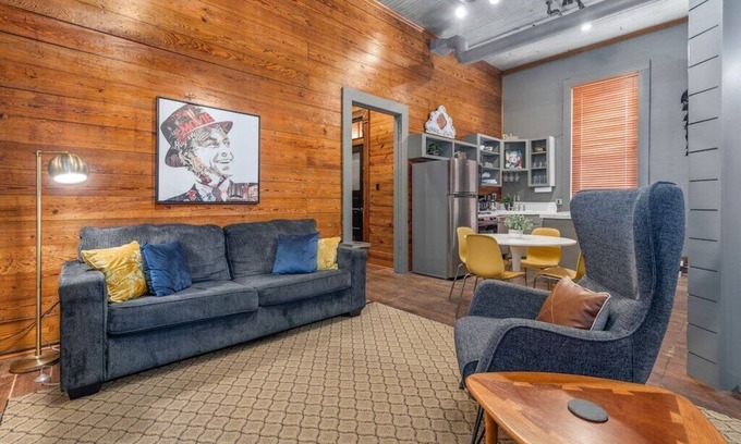 Downtown Apartment | Historic Starlet Hotel in Downtown Bryan - Family Friendly