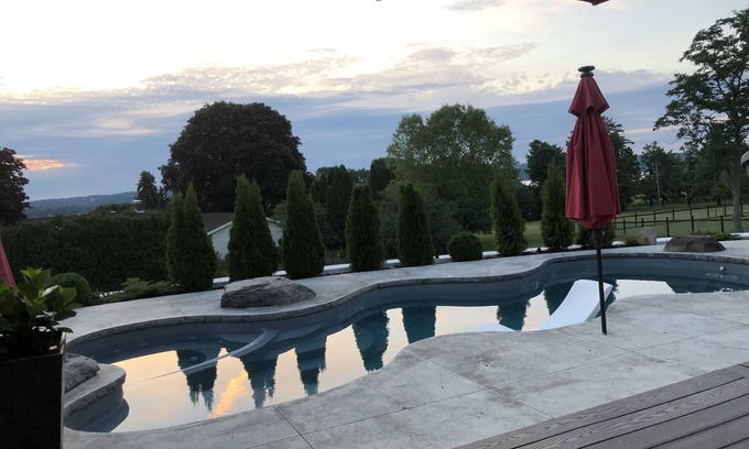 Skaneateles House | Private Resort Oasis: 4BR with Pool, Hot Tub & Lake Views