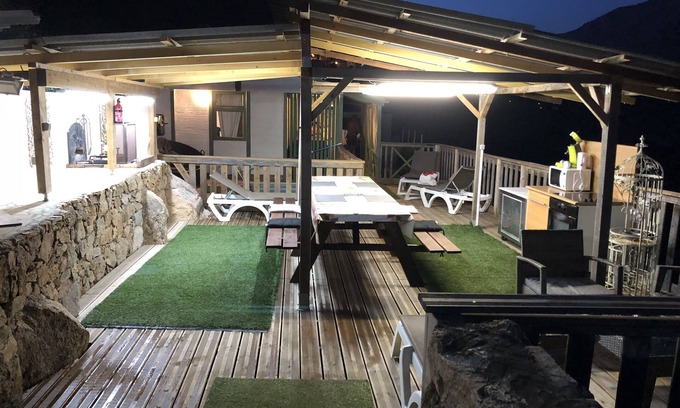 Olmeto Ski Chalet | Stella Gitotel Chalet: Panoramic Terrace & Private Pool