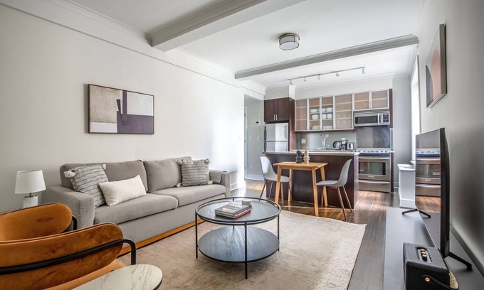 Lincoln Square Apartment | Modern UWS 1BR with Gym & Doorman, Steps from Central Park