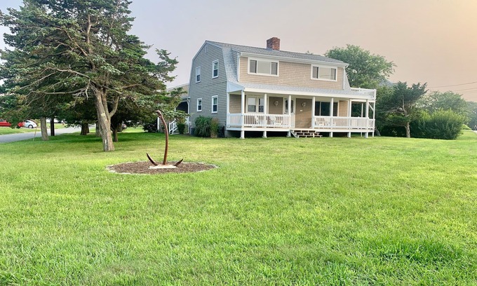 Barnstable House | Cozy Retreat Steps from Private Beach with Ocean Views