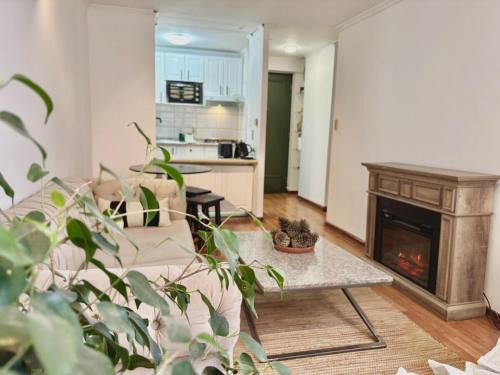 Santiago Apartment | Steps to Costanera Center & Metro