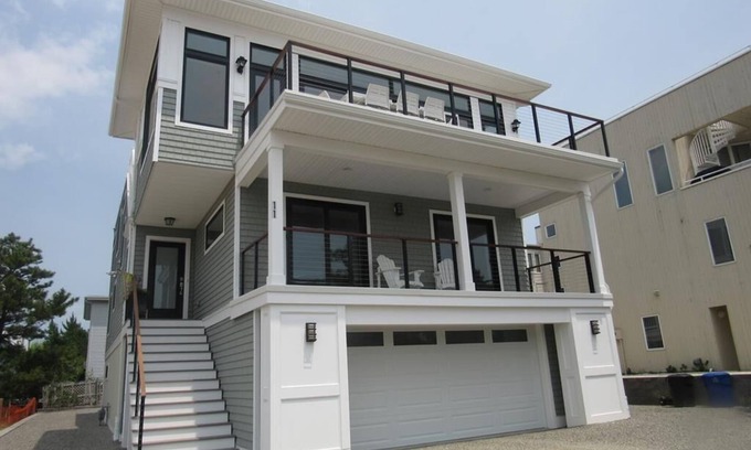 Harvey Cedars House | Coastal Retreat: 6-Bedroom House Steps from the Ocean