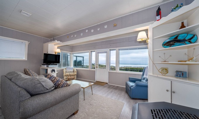 Rockaway Beach House | Oceanfront Bungalow Steps to the Beach with Scenic Views