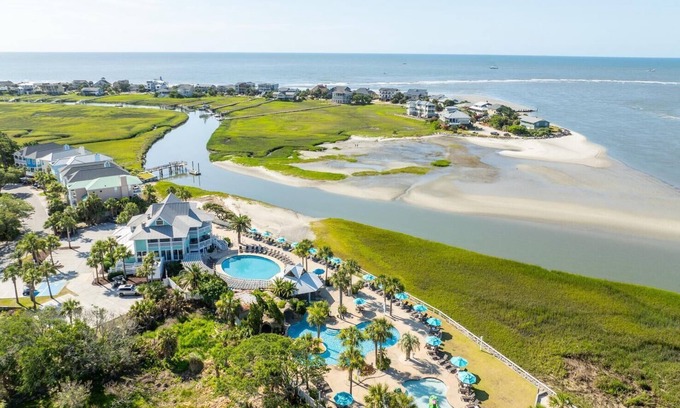 Saint Helena Island Villa | Steps to the Beach! Resort Access & Golf Cart Included! Dog Friendly