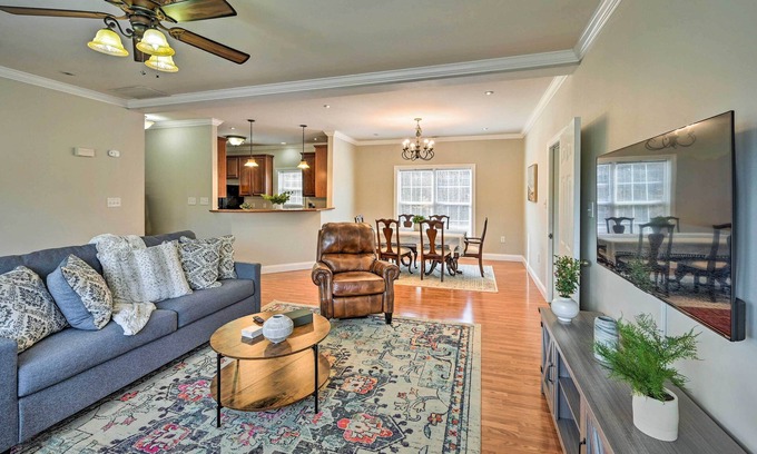 Stokes House | Top-Rated Stokesdale Vacation Rental with Game Room & Pool