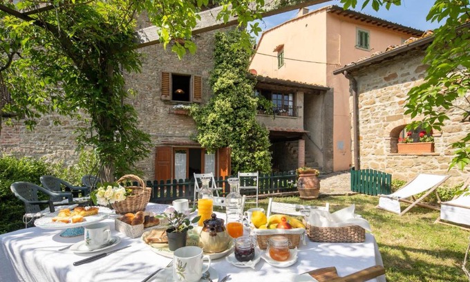 Lamole Villa | Exceptional Antica Torre Farmhouse with Oceanfront Views