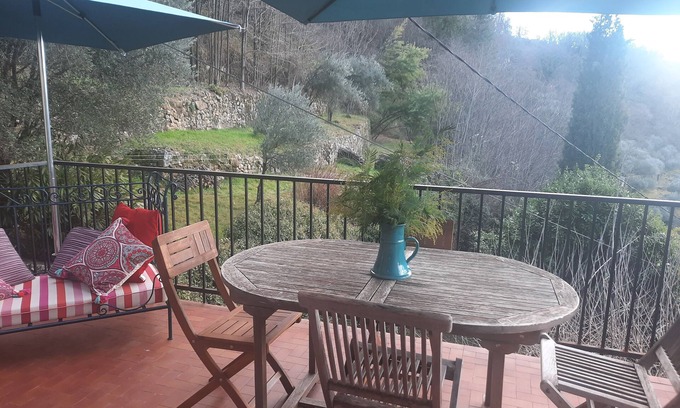 Largentiere House | Relax in Stone House for 6-8 Guests with Oceanfront Views