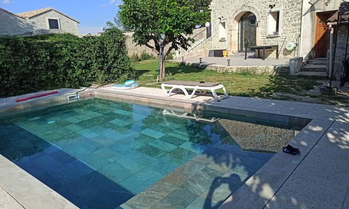 Fontanes House | Contemporary Stone House with Pool and Garden Retreat