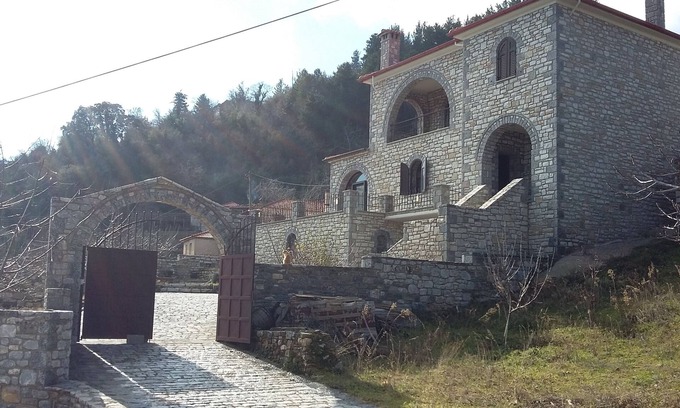 Anavriti Villa | Elegant Stone Mansion Anavriti with Spa & Family Amenities