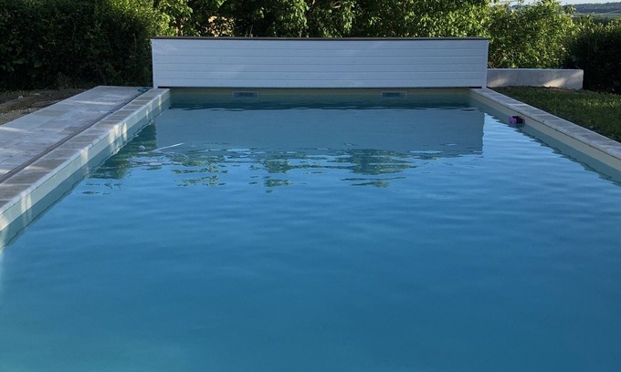 Montignac-le-Coq House | Elegant Stone Retreat with Ocean View and Private Pool
