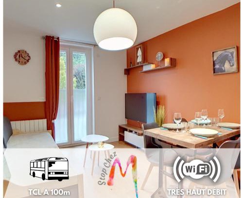 Saint-Fons Apartment | Relax at Stop Chez M: Quality Dining & Family-Friendly Stay