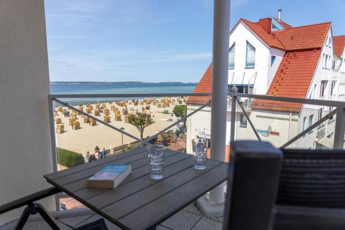 Laboe Apartment | Beachfront Bliss at Strandhotel 28 with Ocean Views