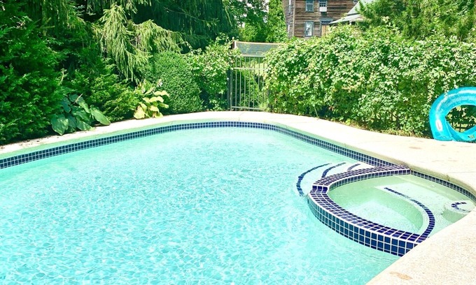 Westbrook Center House | Historic Home Steps from Beach with Pool & Ocean View