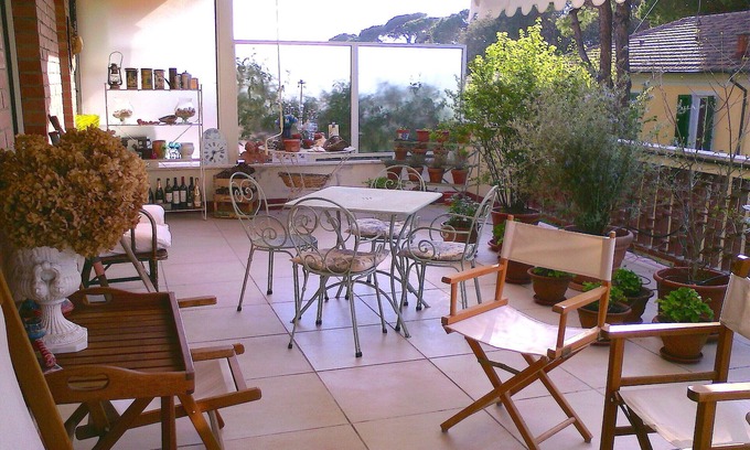 Forte dei Marmi Apartment | Ideal Oceanfront Attic with Balcony, Steps from the Sea