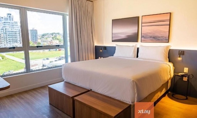 Florianopolis Apartment | Cozy Studio 01 with Double Bed & Pet-Friendly Amenities