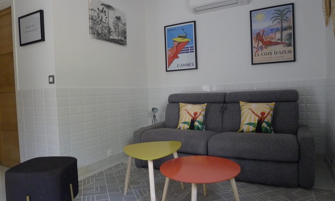 Cannes Apartment | Ideal Studio Steps from Croisette with Pool and Spa