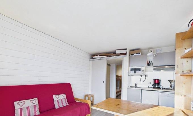La Rosiere Apartment | Comfortable Studio for 4 in Family-Friendly La Rosière
