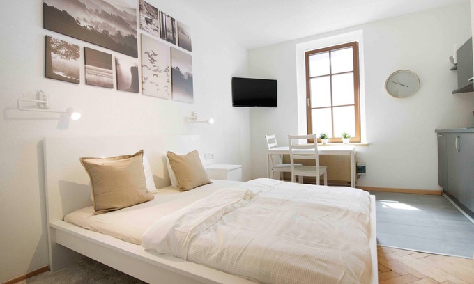 Prutz Apartment | Studio 4 in Haus Rose: Cozy and pet-friendly.