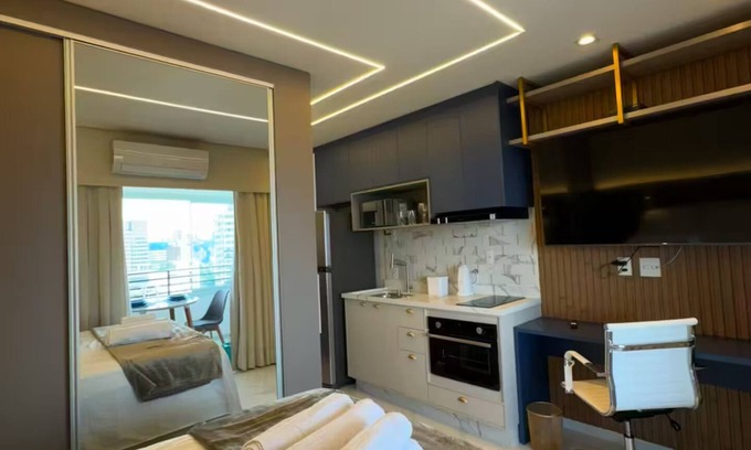 Butanta Apartment | Studio 400 meters from Butantã subway with swimming pool and gym on the Rooftop, with garage.