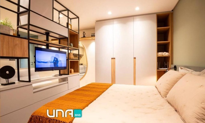 Sao Goncalo Apartment | Scenic Studio 506 with Parque Una Views - Pet Friendly Stay