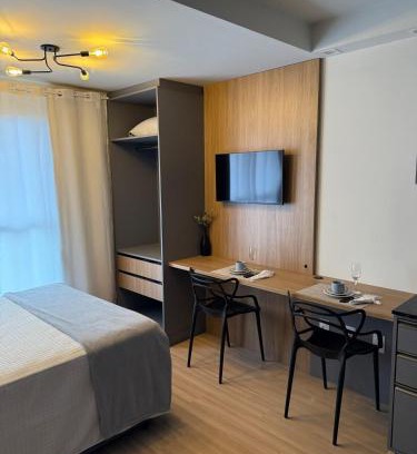 Contorno Apartment | Studio aconchegante, moderno e completo