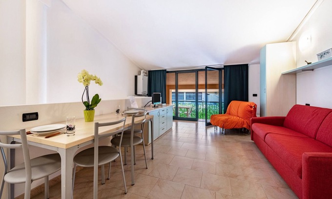 Toscolano Maderno Apartment | Mountain View Studio Apartment with Private Terrace & Wi-Fi