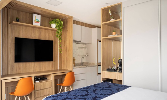 Indianopolis Apartment | Cozy Studio 803 Near Ibirapuera Park with Pool and Kitchen