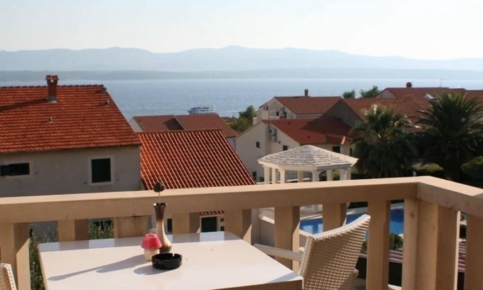 Bol Apartment | Seaview Studio Apartment in Bol with Balcony & Air Conditioning