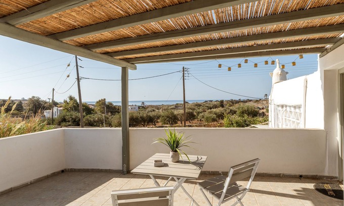 Tinos Town Apartment | Relax at Kleris Apartment 8 Tinos with Oceanfront Views