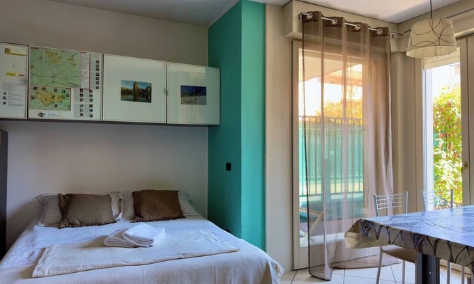 Bergamo Apartment | Studio Apartment with Private Garden in Bergamo