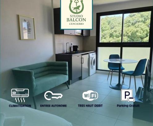 Perols Apartment | Cozy Studio with Balcony in City Center Near Arena