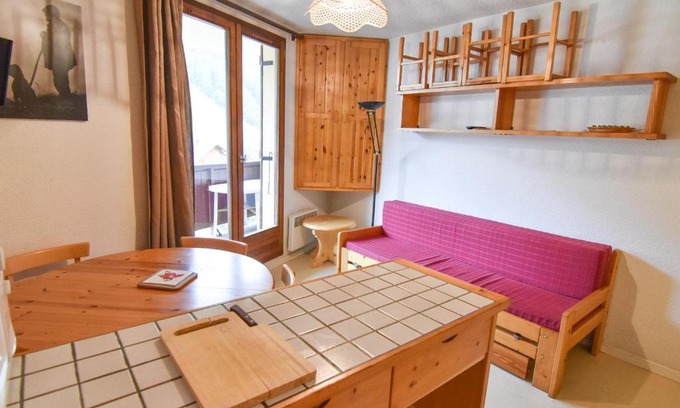 Valloire Apartment | Cozy Studio Cabin for 3 Near Ski Lift with Parking
