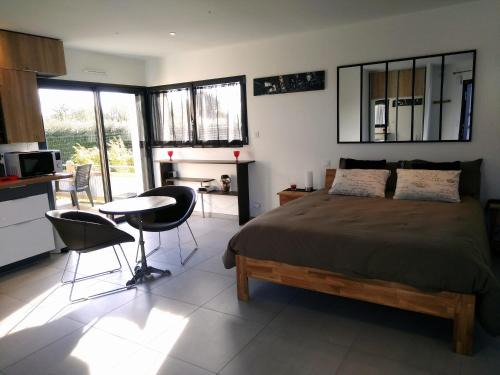 Binic Apartment | Delightful Studio Castel Binic - Child Friendly Retreat
