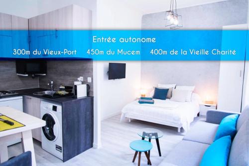 La Joliette Apartment | Oceanfront Studio Cathédrale Vieux-Port - Guest Rated 7.9