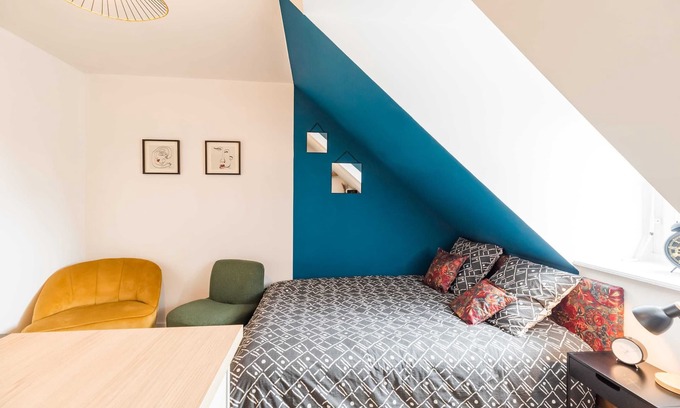 Guingamp Apartment | Cozy Studio in Guingamp Centre with Kitchen & Spa Amenities