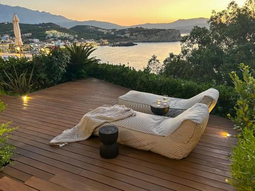 Almyrida Apartment | Cozy Studio Coconut with Pool & Oceanfront Views