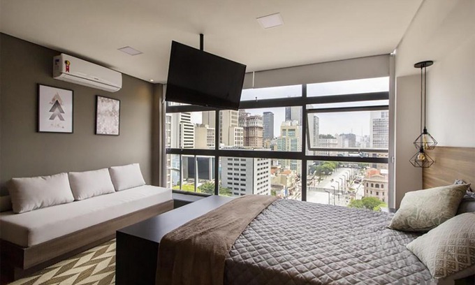 Central Zone Apartment | Elegant Studio with Valley Views - Mirante do Vale
