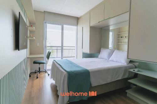 Cotia Apartment | Modern Apartment with Balcony in Cotia, São Paulo