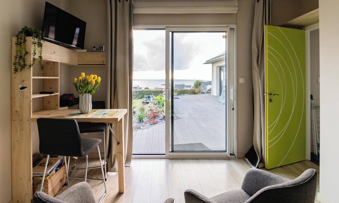 Plouarzel Apartment | Seaside Studio with Spa and Hot Tub, Steps from the Beach