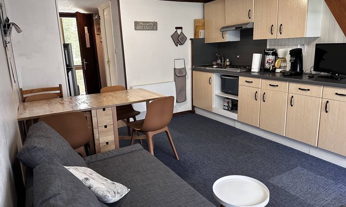La Bresse Apartment | Cozy Studio Face aux Pistes with Kitchen & Breakfast