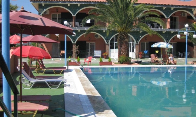 Vassilatika Apartment | Cozy Studio for 2 with Pool Access Near Beautiful Beaches