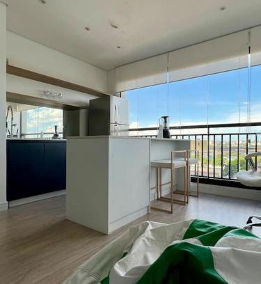 Bom Retiro Apartment | Stunning Studio Amplo with Ocean View Near Allianz & Sambódromo