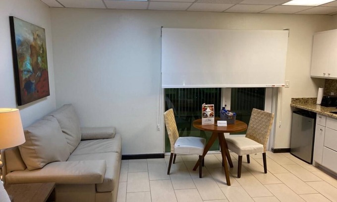 South Padre Island Hotel | Inviting Studio King with Infinity Pool and Kitchenette