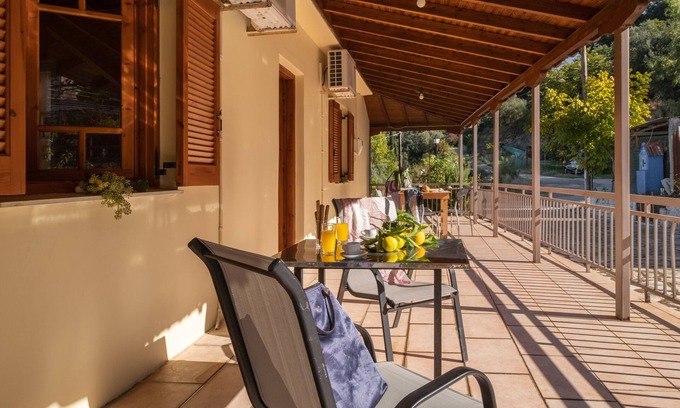 Lefkas Apartment | Cozy Studio "Krinos 1" with Garden, Mountain View & Wi-Fi
